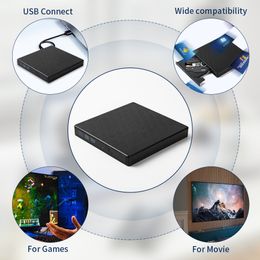 AMMTOO External DVD RW Drive USB 3.0 Type C Port Portable Player CD ROM Burner Compatible With Laptop Desktop PC Windows Linux