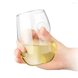 Wine Glasses Whiskey Foreign Thumb Shaped Glass High Borosilicate Milk Juice Crystal