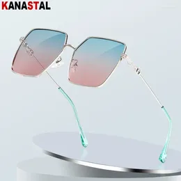 Sunglasses Women Metal Polarised Men Anti UV Sun Glasses Square Eyeglasses Frame Beach Party Travel Glare Shade Eyewear