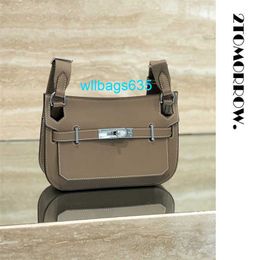 Leather Shoulder Bag Jyp Bags Mini Elephant Grey Swift Calfskin Shoulder Backpack have logo WLHK