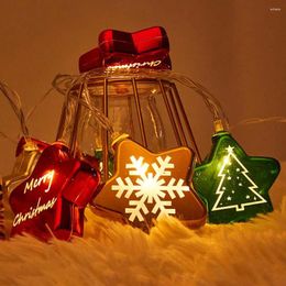 Christmas Decorations Merry Lights Festive Warm White Ball Pendant String Decoration For Home Party Outdoor Battery Powered