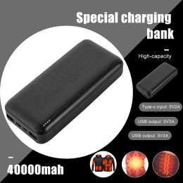 40000mAh Heating Battery Power Bank 5V 3A Portable Charger External Battery Pack for Heating Vest Jacket Gloves phone Power Bank