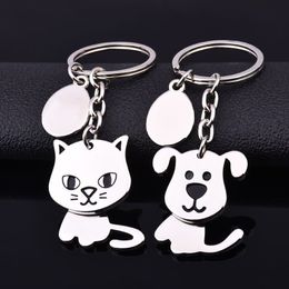 50pcs lot 360-revolving cat keychain cute key ring for women dog key chain key holder portachiavi bag charm free shipping 306a