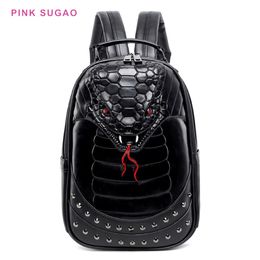Pinksugao designer backpack men backpacks Middle School Student Cool School Bag Amazon Hot Sale 3D Stereo Animal Backpack 271Z