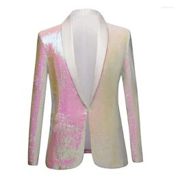 Men's Suits Fashionable Sequin Suit Jacket Casual Trend Personalized Luxury Wedding Ball Dress Top