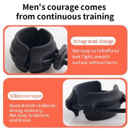 Men Cock Rings Drop Ball Heavy Weight Stretcher Silicone Penis Ring Enlargement Extender Pull Eexercise Tool Adult Erotic Toys