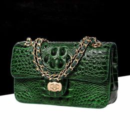 Handbag Luxury Brand Womens Bag 2024 Korean Fashion Shoulder Cross Body Bag Chain Handbag Snake Skin Brand Womens Clutch Wallet240524