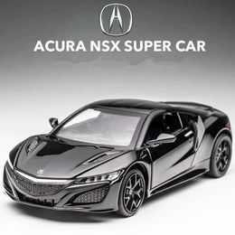 Diecast Model Cars New 1 32 Acura NSX alloy sports car model die-casting and toy car metal supercar model simulation sound light childrens toy gifts T240524