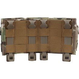 Tactical Molle FAST 7.62 Triple Magazine Pouch (Medium) Open Top 7.62 Kydex Wedge Insert Mag Pouch Holder Hunting Accessories