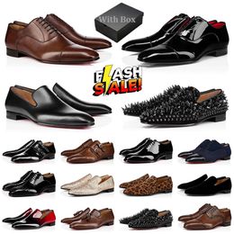 With Box Designer shoes mens high quality Luxury dress shoe for men sneakers black Genuine Leather red loafers platform dhgate famous wedding plate-forme Big Size