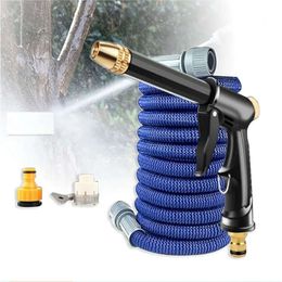 Quality Flexible High Pressure Nozzle Spraye Washer Gun Car Wash Expandable Garden Water Hose L2405