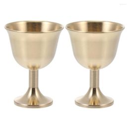 Wine Glasses 2pcs Brass Chalice Cup Goblet Drinking Beverage Tumbler Cups Lamp Holder Metal Liquor For Party Home 280x