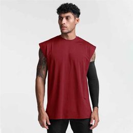 Men's Tank Tops Mens Fitness Running Breathable Sports Tank Top Sports Leisure Sleeveless T-shirt Gym Clothing Y240522