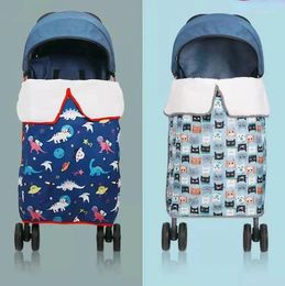 Blankets Winter Stroller Blanket For Baby Infant Warm Thick Swaddle Foot Cover Wrap Toddler Born Windproof