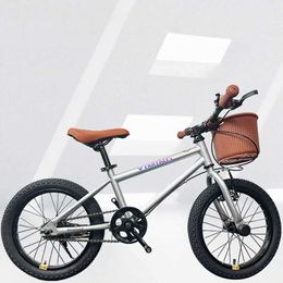 Bikes Ride-Ons 16 In Childrens Bicycles Sensitive Dual Brake Anti Slip Tyre Aluminium Alloy Hard Frame Soft And Comfortable Seats Y240527
