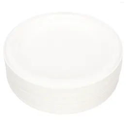 Disposable Dinnerware 50 Pcs Paper Tray Party Plates Birthday Kitchen Wedding Cake Tableware Heavy-duty