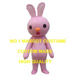 pink bunny mascot easter rabbit custom adult size cartoon character carnival costume 3360 Mascot Costumes