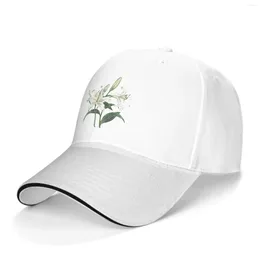 Berets Elegant Flowers Baseball Caps Cotton High Quality Cap Men Women Hat Trucker Snapback Dad Hats Outdoor