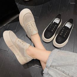 Casual Shoes 2024 Woman Autumn Brand Classics Sneakers Fabric Breathability Lace Up Design Ladies Flat Training &527