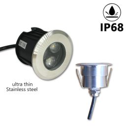 LED Outside Led Ground Spot DC12V 24V Low Voltage Landscape Lighting Recessed Garden Terrace Lamp Waterproof Outdoor IP68