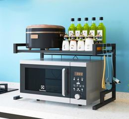 Home Microwave Oven Rack Kitchen Shelf Organiser Stainless Steel Kitchen St6879855