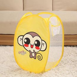 Laundry Bags Folding Basket Children Kids Toys Sundries Box For Home Dirty Clothes Hamper Sorting Baskets Organisation