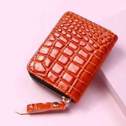 Wallets Short for Women Serpentine Leather Girls Student Coin Purse Card Holder Ladies Clutch Money Bag 1122 2778