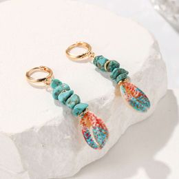 Stone Fashionable Beaded with Simple Design Colorful Earrings for Women s Light and