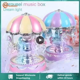 Decorative Figurines Music Box Interesting High Quality Smart Design Cute Perfect Gift Toys Baby Musical Playful Carousel