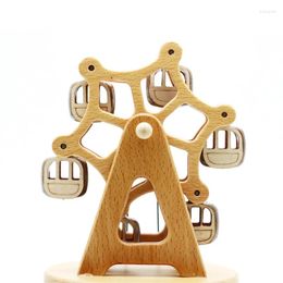Decorative Figurines Wooden Ferris Wheel Rotating Music Box Meets To Give Girlfriend Wife And Elders Birthday 520 Creative Gifts