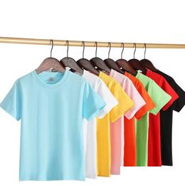 Sublimation Blanks Wholesale Childrens T-Shirt 100% Polyester Kids Shirt For Printing Blank 180 Gsm Toddlers Youth Plain Pastel Color Dhb8I