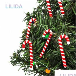 Christmas Decorations 5Cm Mini Candy Cane Decoration Xmas Tree Pendant Ornaments Diy Home Decor New Year Gift Navidad Drop Delivery Ga Dhezm