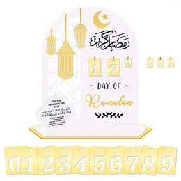 Party Decoration Muslim Ramadan Advent Calendar DIY Gifts For Kid Acrylic Ornament Home Office Decor Versatile