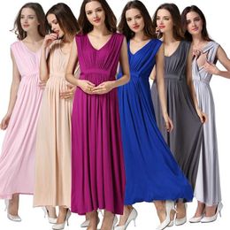 Maternity Dresses Party Pregnant Womens Dress Sleeveless Breastfeeding Soft Care Clothing European Size Free Delivery WX5.26VOEZ