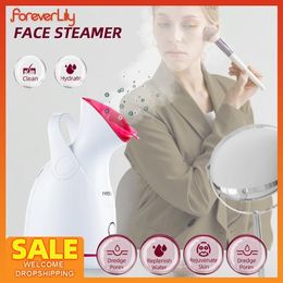 Facial Steamer 65ML Steaming Deep Cleansing Face Pores Nano Mist Hydrating Sprayer Facial Spa Humidifier Makeup Vaporizador 240527