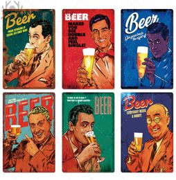 Funny Beer Metal Sign Plaque Metal Vintage Pub Tin Sign Metal Plate Wall Decor for Bar Pub Club Man Cave Decorative chic Plate4886891