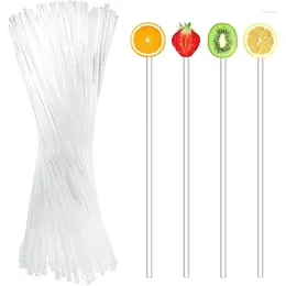 Party Supplies Acrylic Lollipop Sticks Cold Drink Stirring Cake Pops Candy Stick For Wedding Chocolate DIY Tools 100PCS 10/15/20cm
