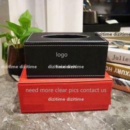 DZ Designer Tissue Boxes Fashion Casual Home Table Decoration Napkins Holder Orange Letter Tissues Box Toilet Paper Dispenser Q