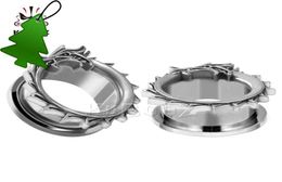 Kubooz Edelstahl Drache Eat Heckohrstöpsel Tunnel Ohrring -Messgeräte Körperschmuck Piercing Streters Expanders Ganz 825m1507096