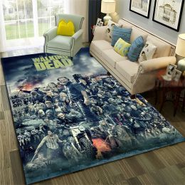 Horror TV The Walking Dead TWD Carpet Rug for Home Living Room Bedroom Sofa Doormat Decor,kid Play Area Rug Non-slip Floor Mat