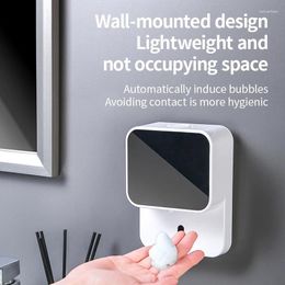 Liquid Soap Dispenser Wall-Mounted Punch-Free Foam Hand Washing Machine Bathroom Accessories Sets Smart Sensor Sanitizer Household Tools