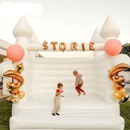 4x4m -13ftx13ft Wedding White Bouncy Castle Inflatable White Jum Castle Adults Bouncer Wedding Party Bounce House 212R