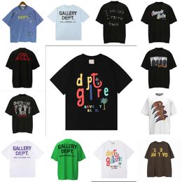 designer graphic tee Deptes t shirts Casual mens womens Tees hand-painted ink splash graffiti letters loose short-sleeved round neck clothes