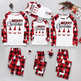 New Christmas Pyjamas Family 2023 Xmas Print Red And White With Cosy Comfortable Family Matching Outfits Baby Clothes Home Set