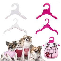 Dog Apparel 5pcs Pet Clothes Plastic Hanger Solid Non-slip Puppy And Cat Coat Save-space Wordrobe Storage Rack