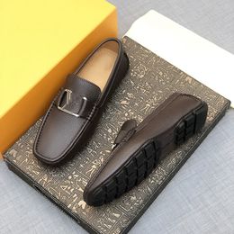 Echte Kuhleder -Herren -Slipper modehändige Moccasins Leder Luxus Designer Männer Flat Blue Slip auf Herren Bootsschuh Plus Größe Jnuyt00003