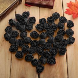 Decorative Flowers Silk With Stems Paper Chandelier 100Pcs Simulation Foam Roses PE Rose Head Artificial Garland Wedding