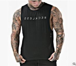 New Beach clothing Loose Tank Top Mens Stringer Golds Bodybuilding Muscle Letter Printed Shirt Workout Vest gyms Undershirt2006763