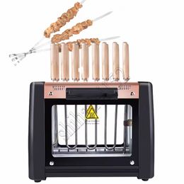 Electric Barbecue Grill Skewers Machine Household Smokeless Automatic Rotating Barbecue Meat Machine