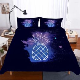 Bedding Sets MEI Dream Ice-cream Stick Double Comforter Black Pineapple Cover Set For Boy